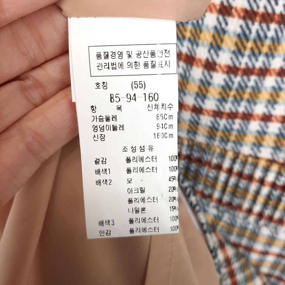 [XS]듀엘 울혼방 벨티드 체크원피스/I11-18-10 9