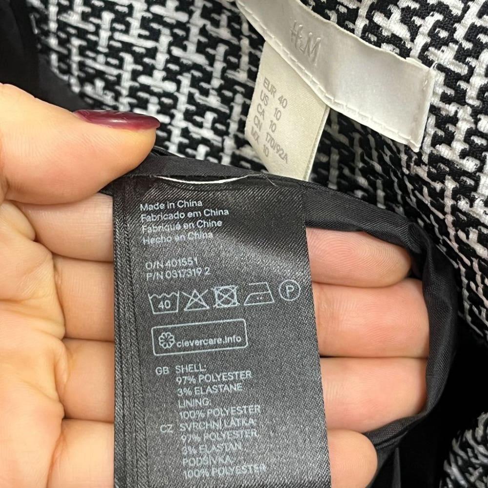 [90]H&M 패턴배색 오픈형 롱자켓/I10-21-14 7