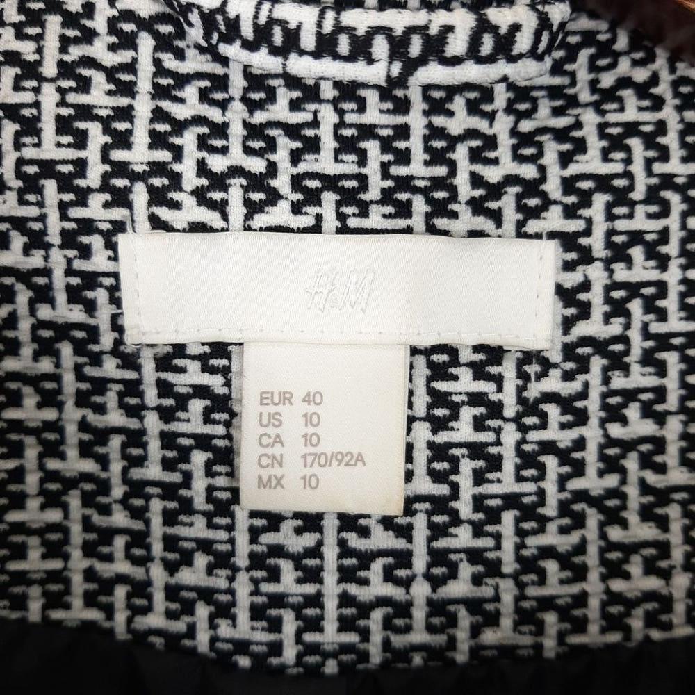 [90]H&M 패턴배색 오픈형 롱자켓/I10-21-14 6