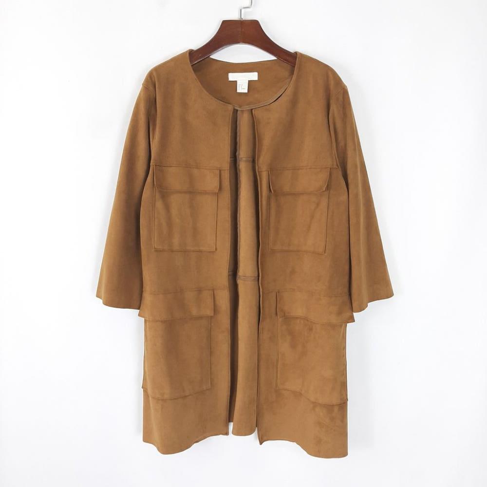 [66]H&M 노카라 포켓 스웨이드자켓/I10-30-18 3