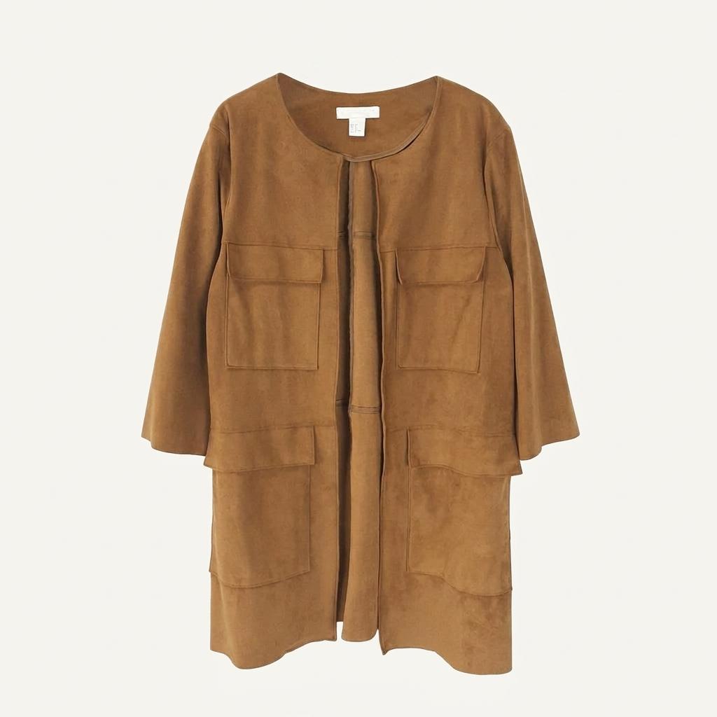 [66]H&M 노카라 포켓 스웨이드자켓/I10-30-18 1