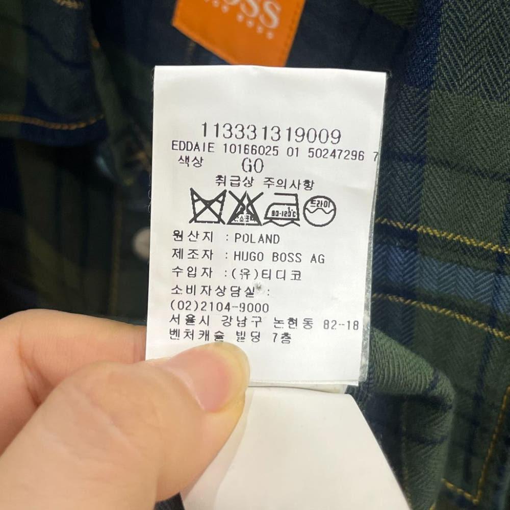 [S]휴고보스 남성 포켓 체크셔츠/I9-18-18 8