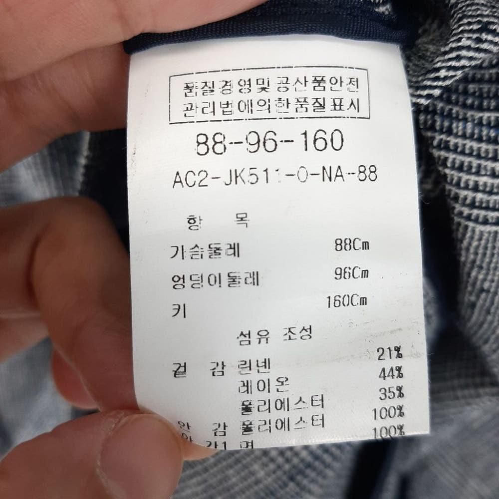 [66]안지크 여성 린넨혼방 체크자켓/I8-14-02 6