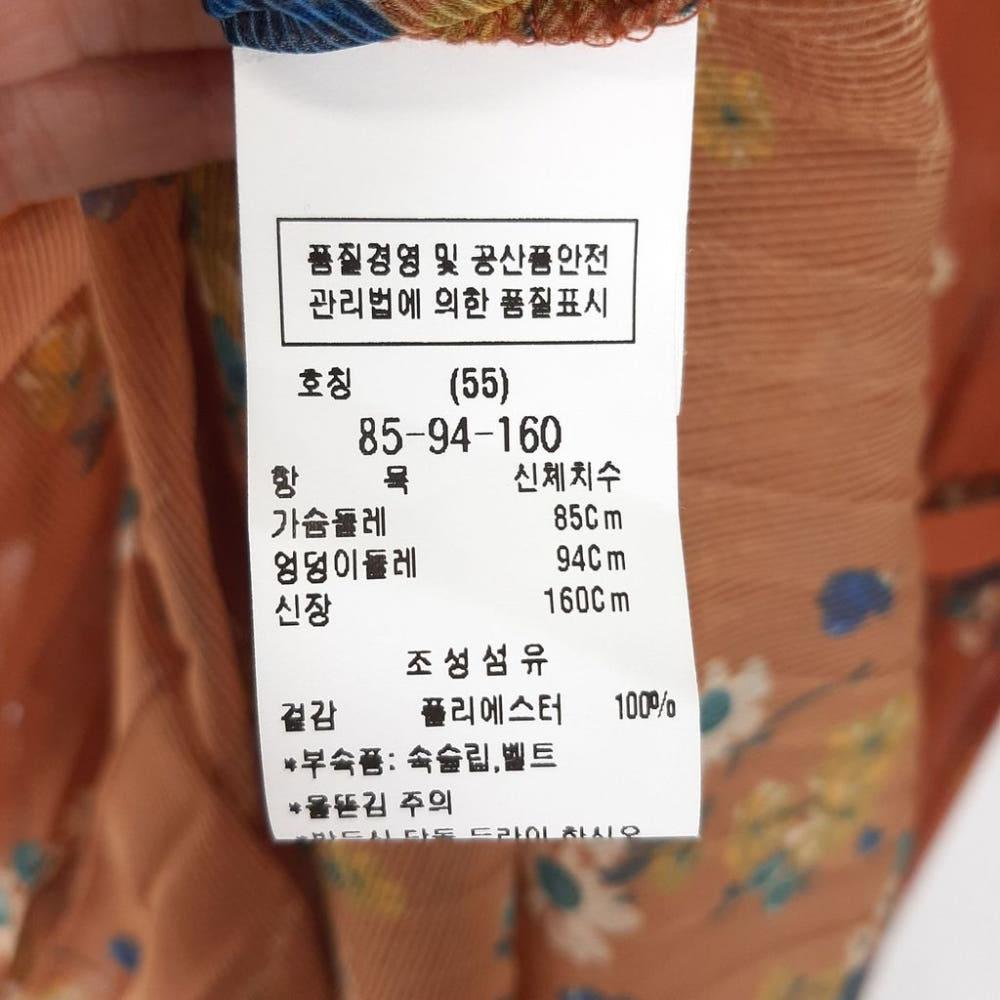 [55]듀엘 플리츠배색 벨티드 쉬폰원피스/I8-08-53 9