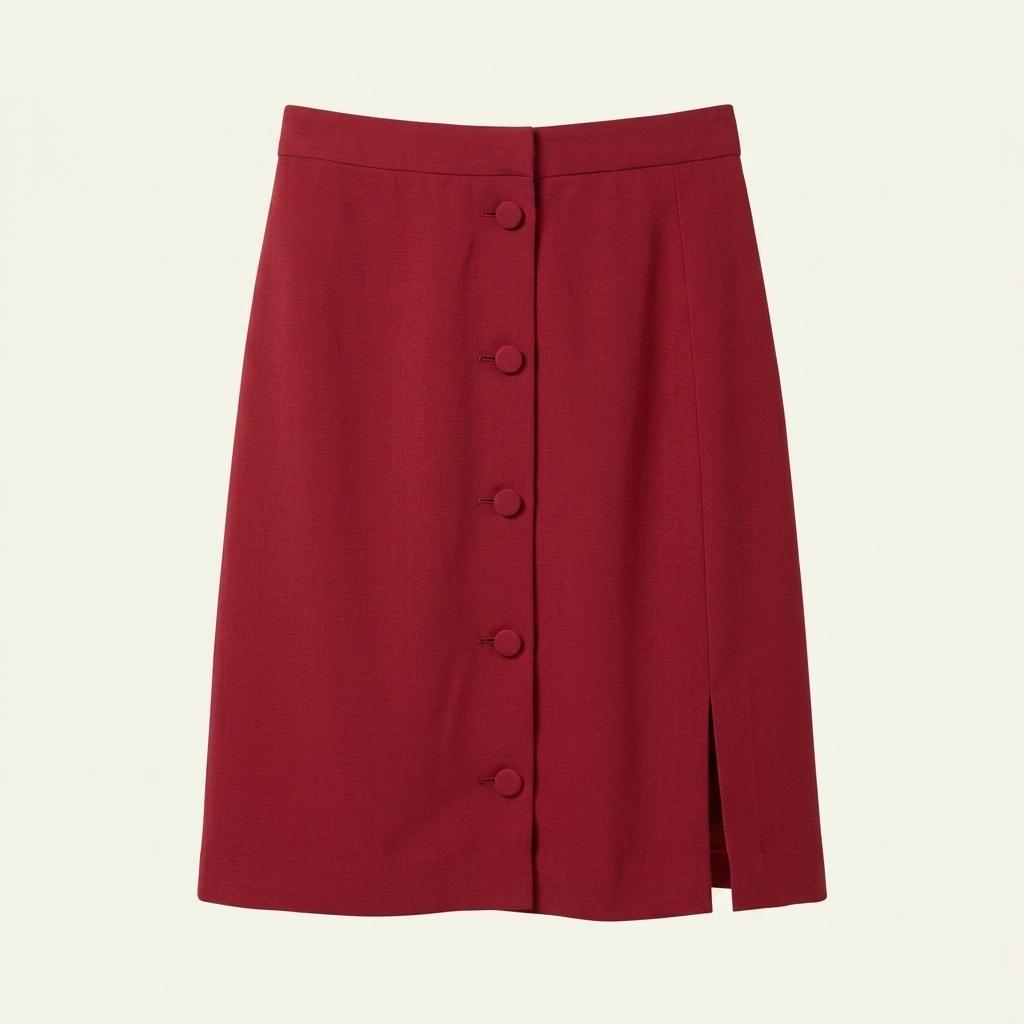 [29]H&M 새상품 단추 미디스커트/I8-08-82 1