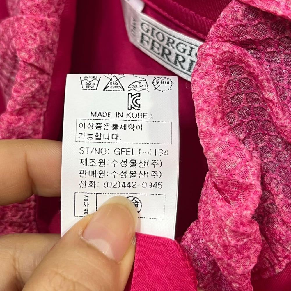 [100]조르지오페리 새상품 골프 배색 반집업티셔츠 /I8-13-25 8