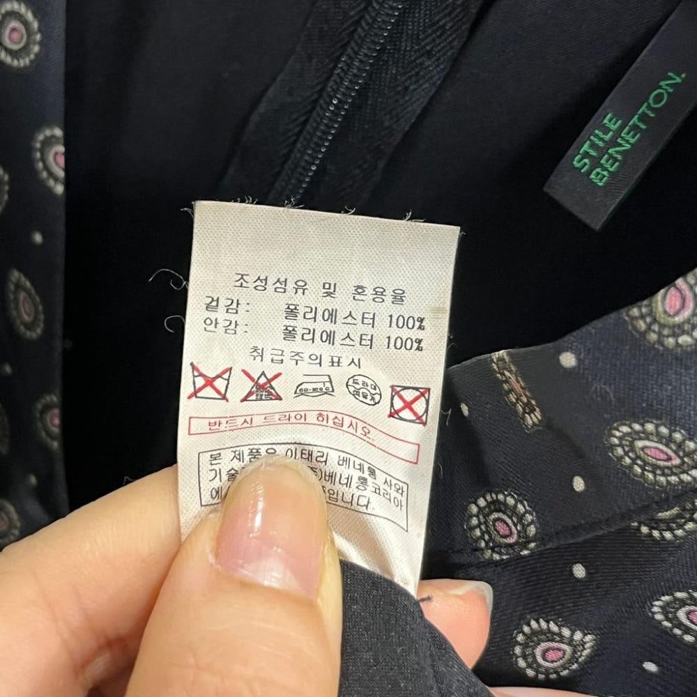 [55]베네통 브이넥 언발 쉬폰원피스/I7-29-49 9