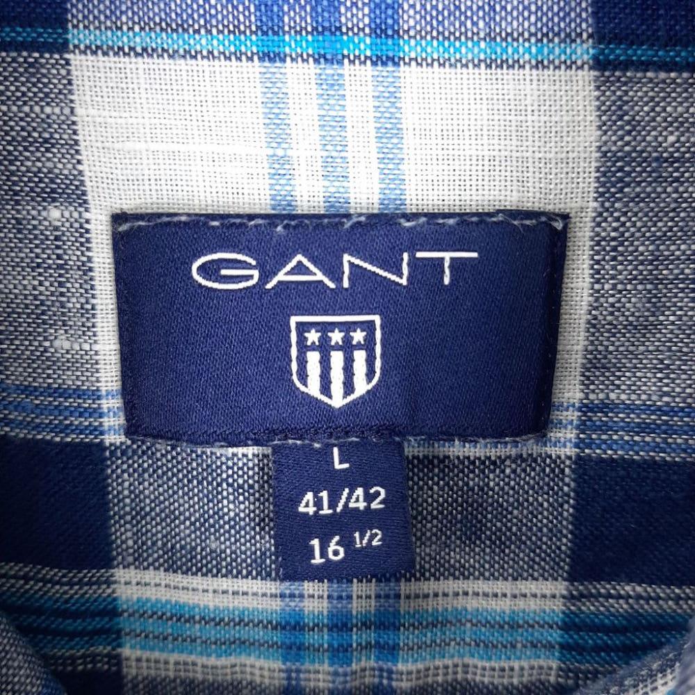 [L]GANT 남성 린넨 체크셔츠 /I7-17-42 7