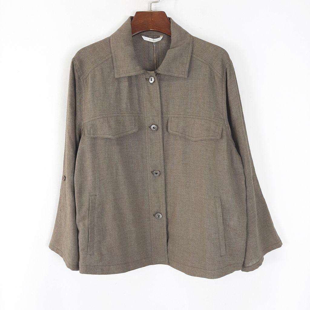 [90]BCBG 새상품 린넨혼방 자켓형셔츠 /I7-08-22 2