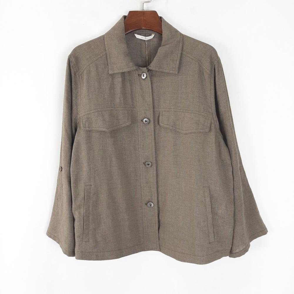 [90]BCBG 새상품 린넨혼방 자켓형셔츠 /I7-08-22 3