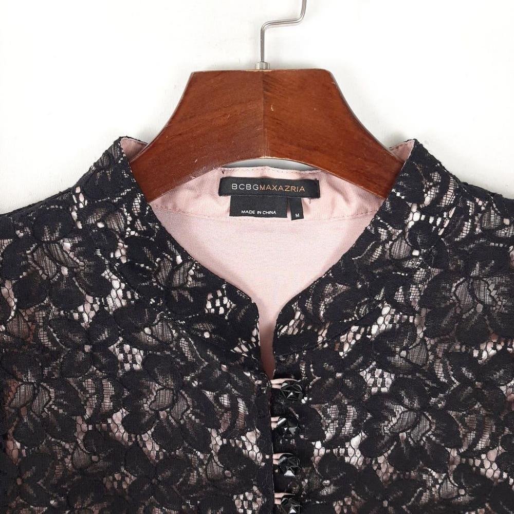 [M]BCBG MAXAZRIA 레이스배색 원피스/I7-04-53 4