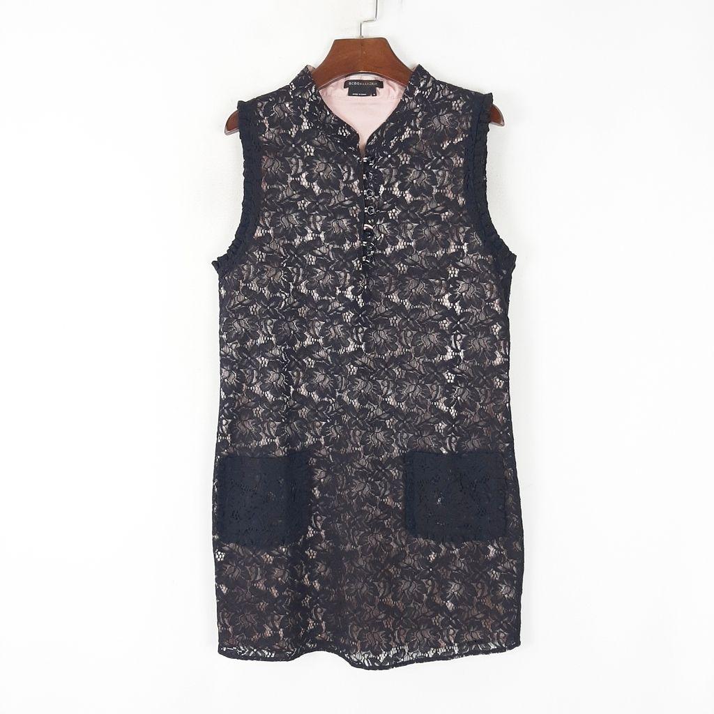 [M]BCBG MAXAZRIA 레이스배색 원피스/I7-04-53 2