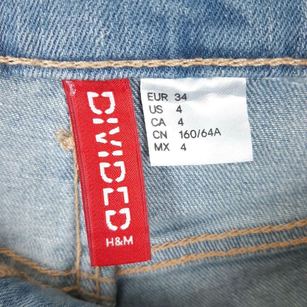 [26]H&M 새상품 롤업 찢청반바지/I6-27-70 6