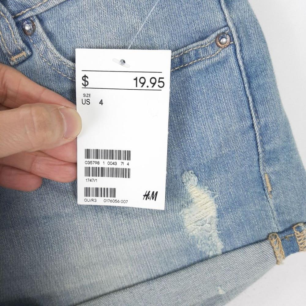 [26]H&M 새상품 롤업 찢청반바지/I6-27-70 8