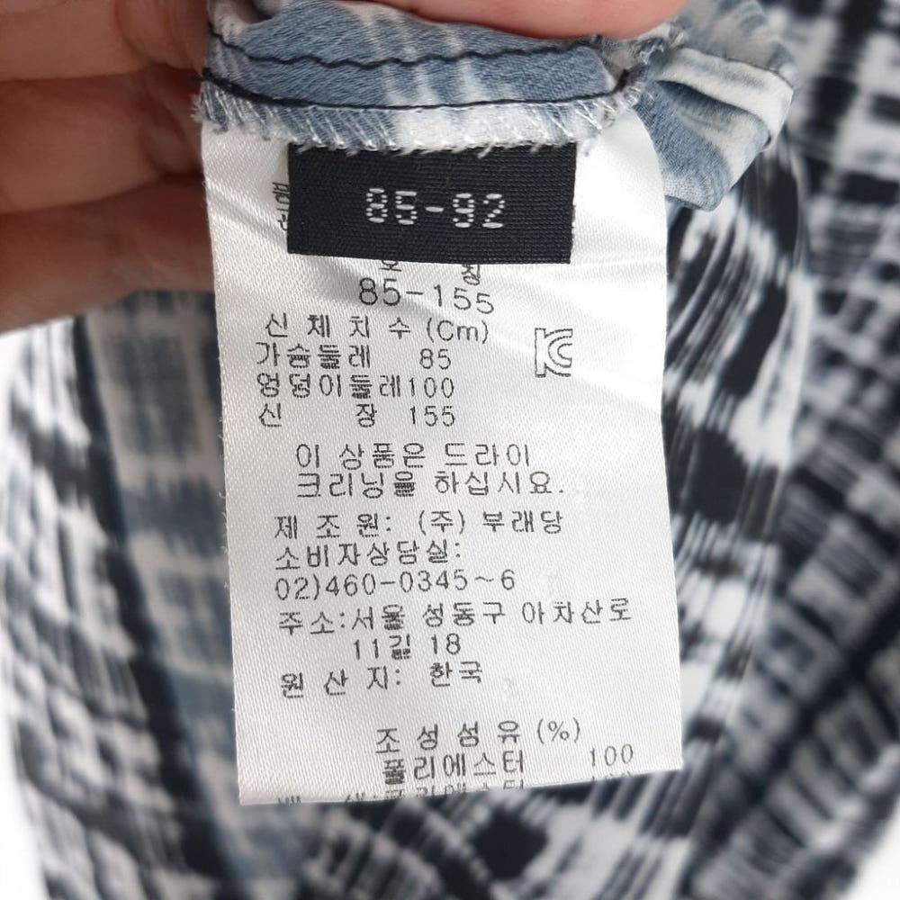 [85]쁘렝땅 패턴 지퍼 블라우스/I6-27-28 7