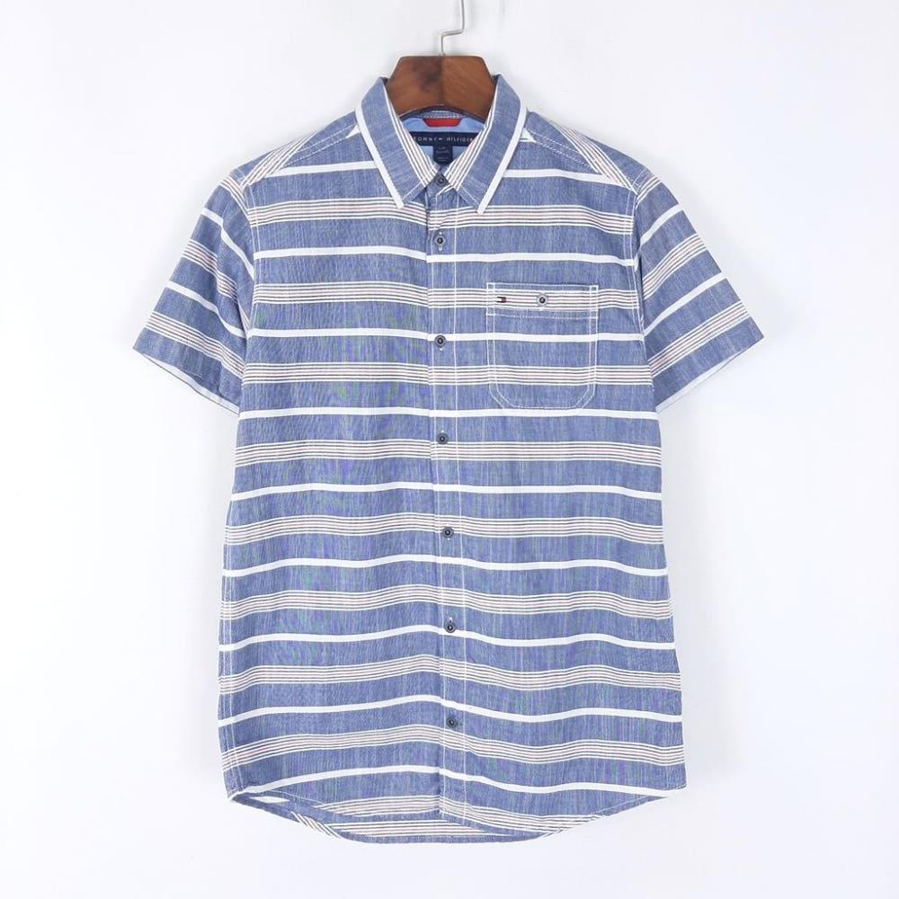 [L(16-18)]타미힐피거 남성 린넨혼방 반팔셔츠 /I6-18-69 3