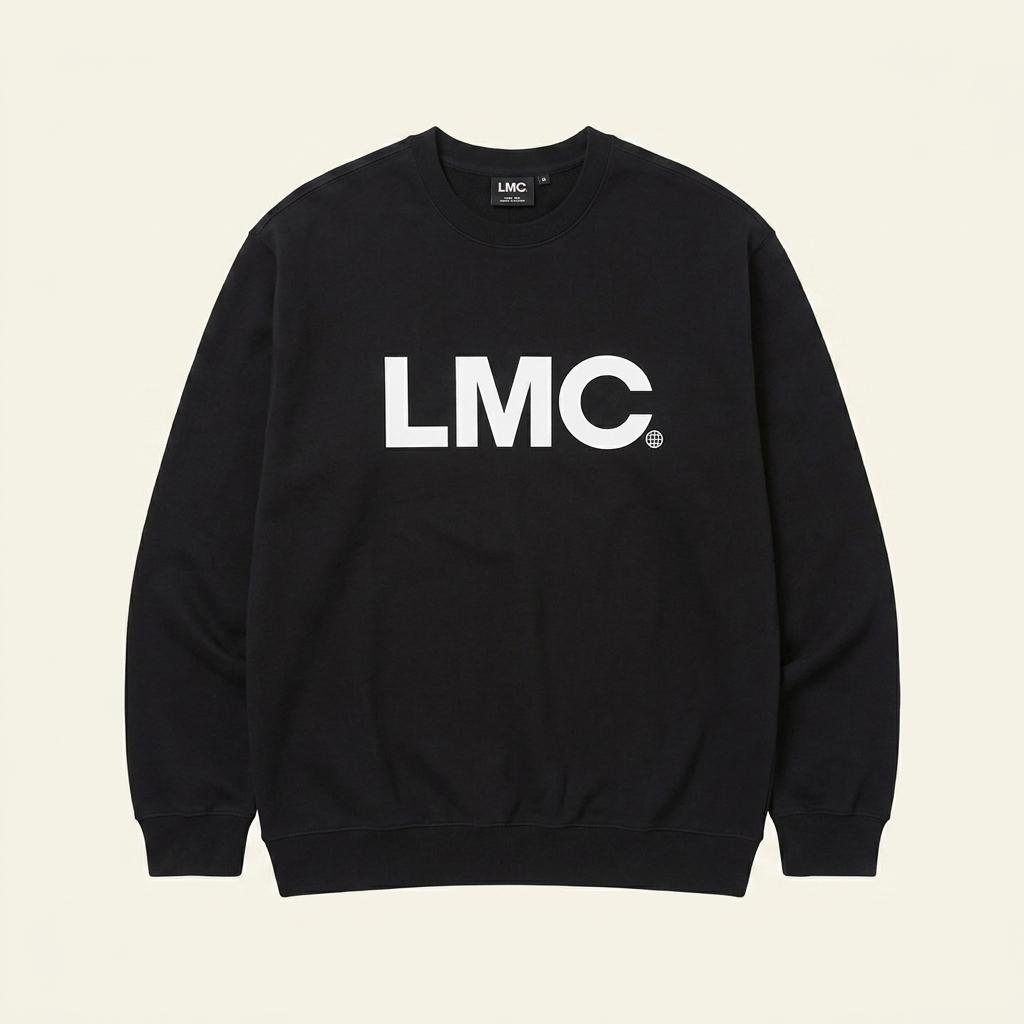 LMC 빅로고 맨투맨 블랙 1