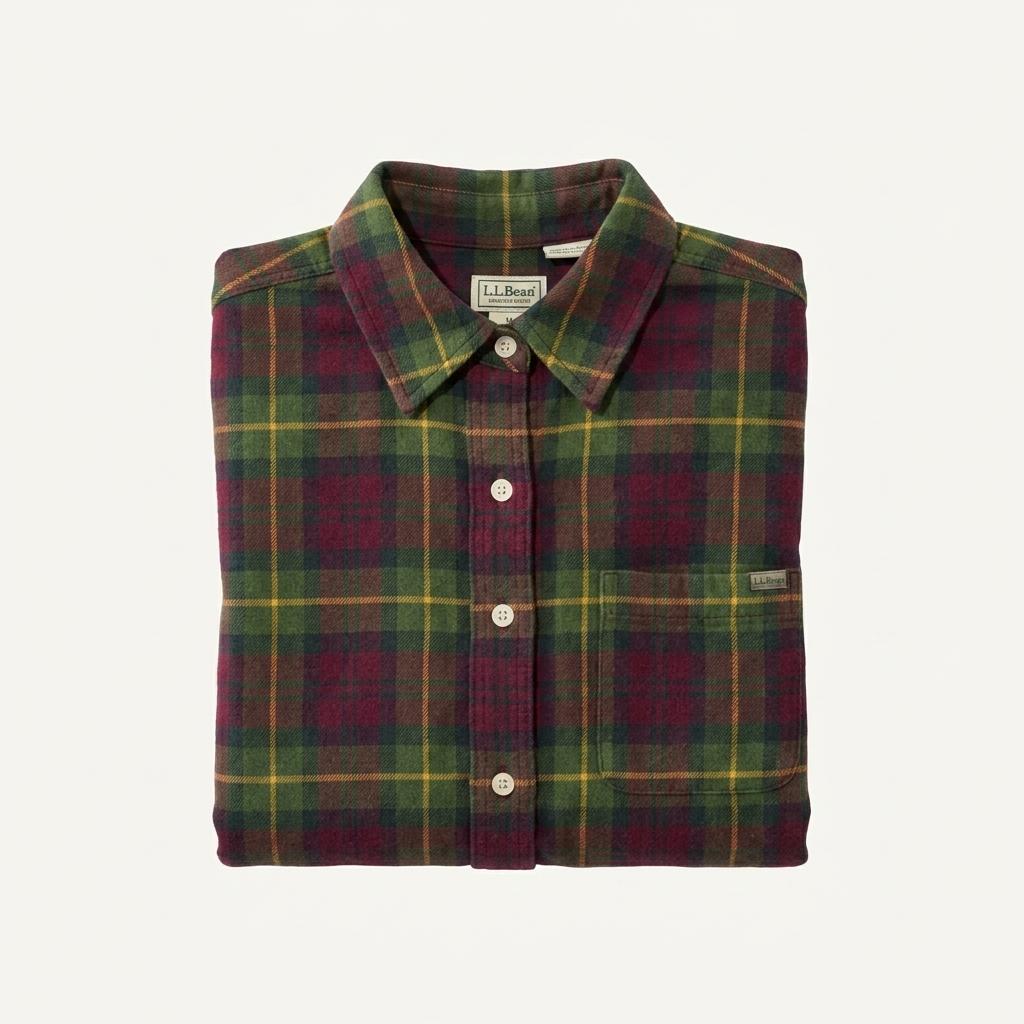 LL BEAN 엘엘빈 클래식 타탄 체크 플란넬 셔츠 4204 1