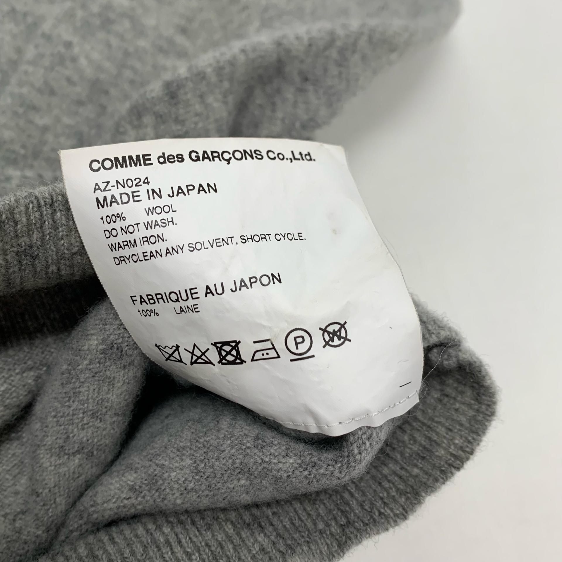 꼼데가르송 블랙와펜 울 가디건 (XL) 8