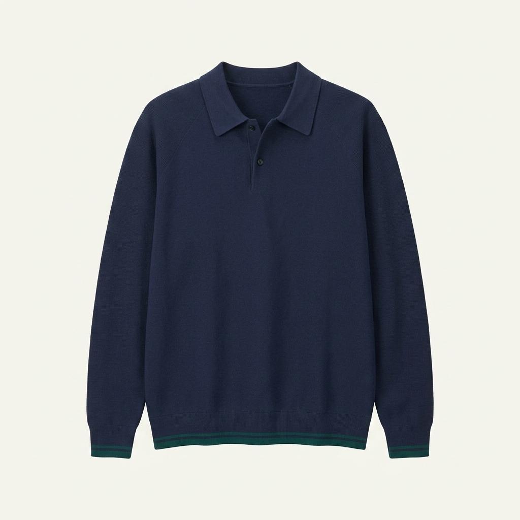 UNIQLO 로저 페더러 카라 니트 L 네이비 1
