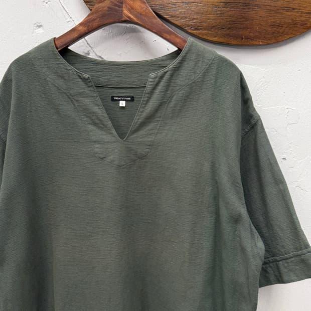 Freak's Store Cotton-Linen Skipper Shirt 3