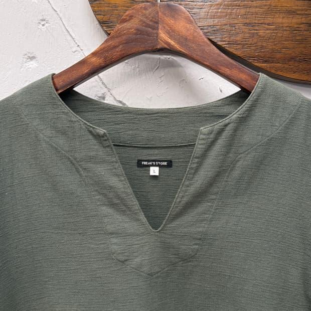 Freak's Store Cotton-Linen Skipper Shirt 4