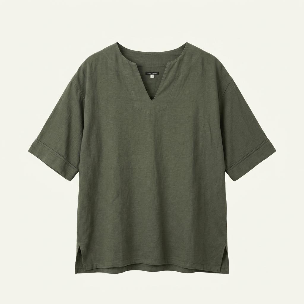 Freak's Store Cotton-Linen Skipper Shirt 1