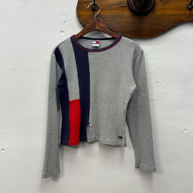 Tommy Jeans Long Sleeve Ribbed Top 2