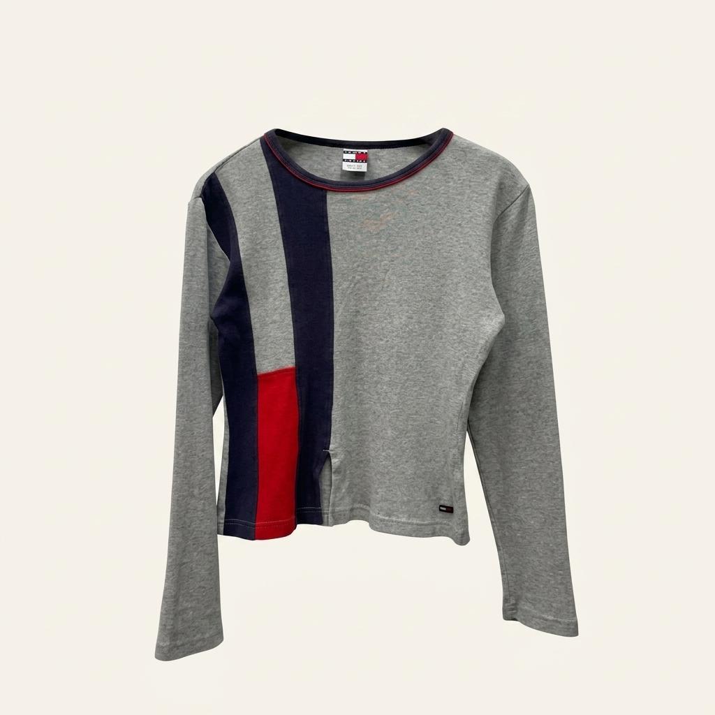 Tommy Jeans Long Sleeve Ribbed Top