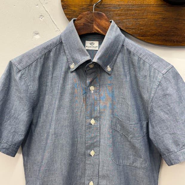 BEAMS HEART Short Sleeve Chambray Shirt 3