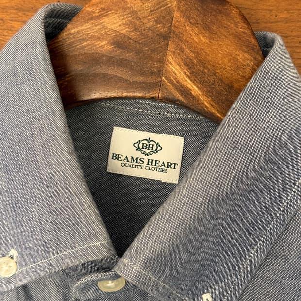 BEAMS HEART Short Sleeve Chambray Shirt 7