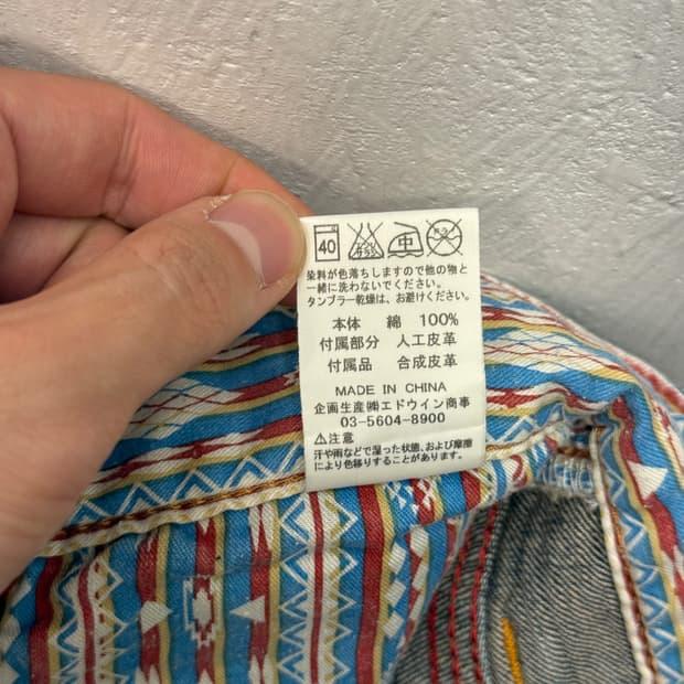 EDWIN Western Native Denim Shorts 8