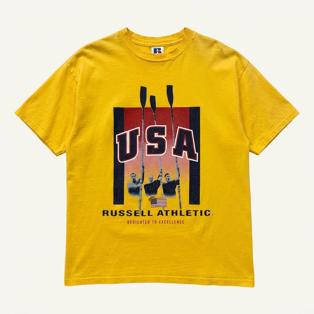 90s USA Russell Rowing Short Sleeve 1