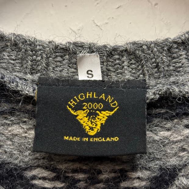 HIGHLAND British Wool Fair Isle Knit Ves 7