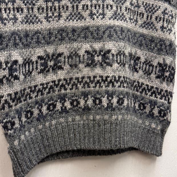 HIGHLAND British Wool Fair Isle Knit Ves 4