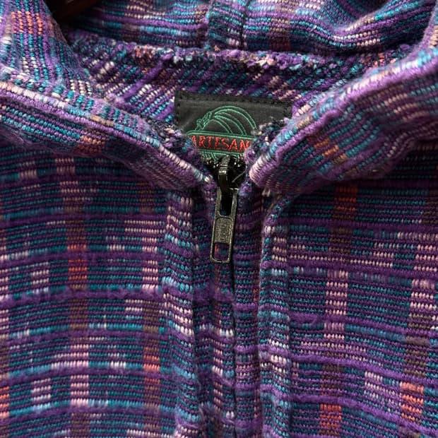 ARTESANIA Woven Cotton Zip-Up Hoodie 6