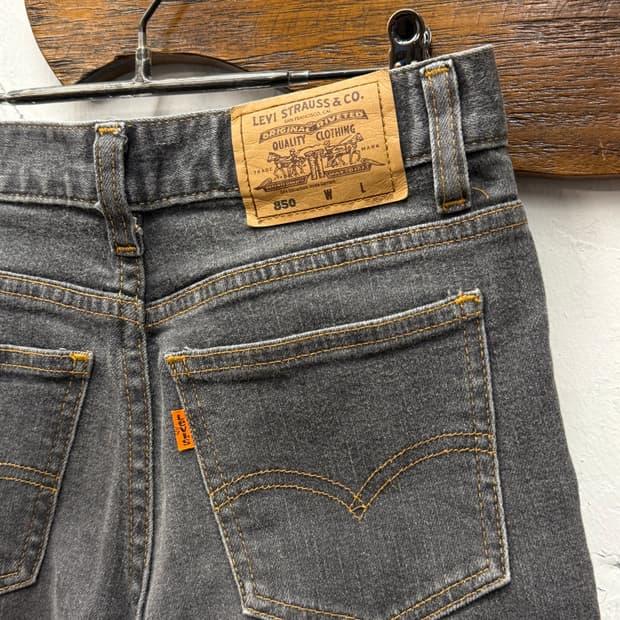 00s Levi's 850 Orange Tab Bootcut Grey D 4