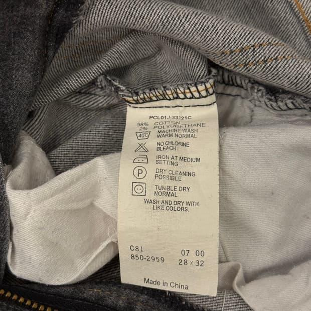 00s Levi's 850 Orange Tab Bootcut Grey D 8