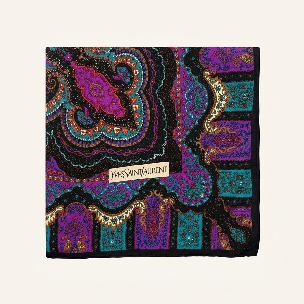 YVES SAINT LAURENT Paisley & Ornamental 1