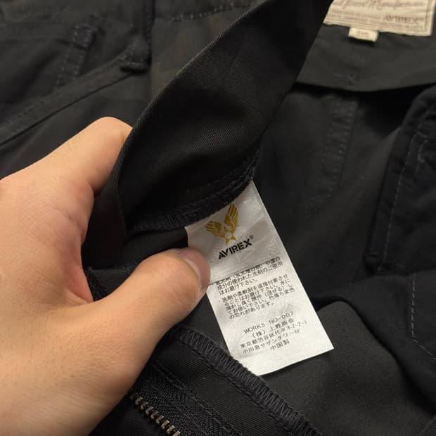 AVIREX Black Camo Tactical Cargo Pants 8