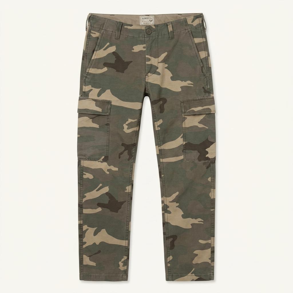 AVIREX LTD. Woodland Camo Cargo Pants 1