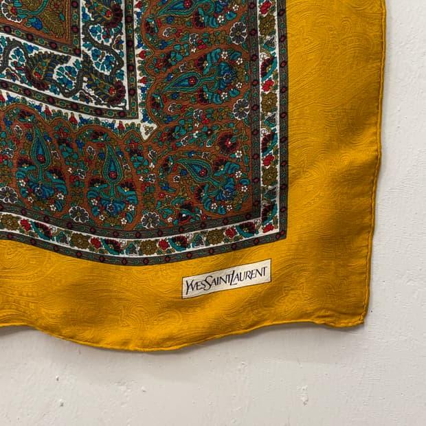 YVES SAINT LAURENT Paisley Jacquard Silk 2