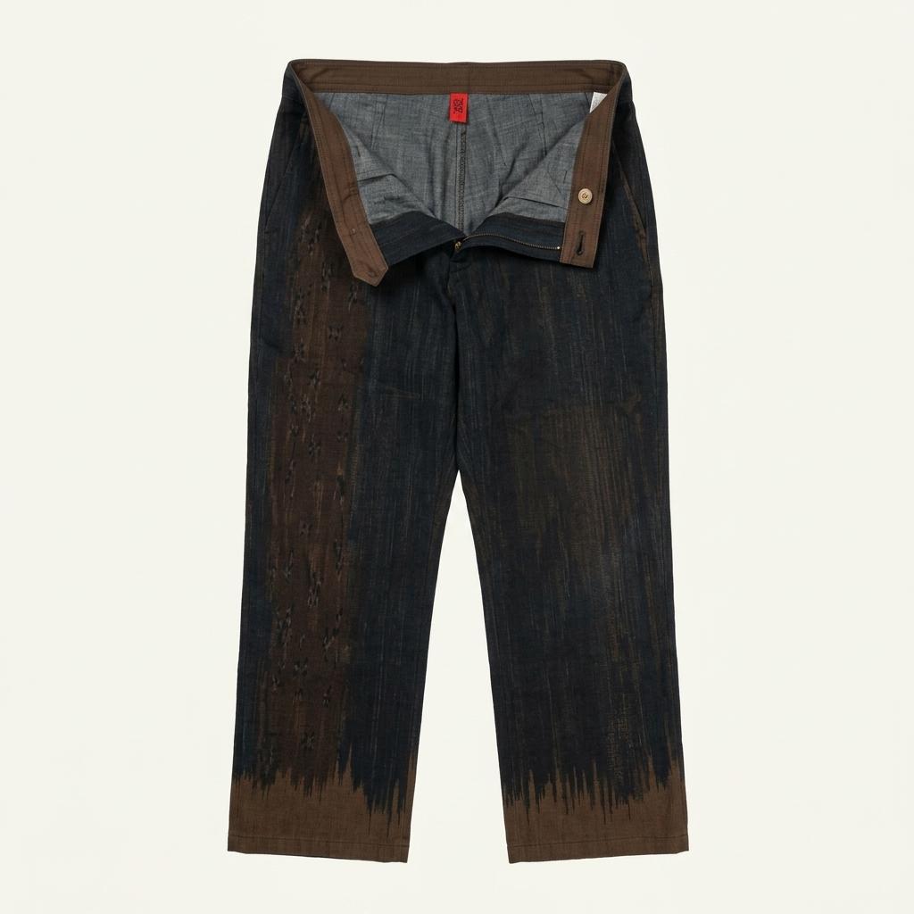 HaaT Issey Miyake Dye Patterned Trousers 1