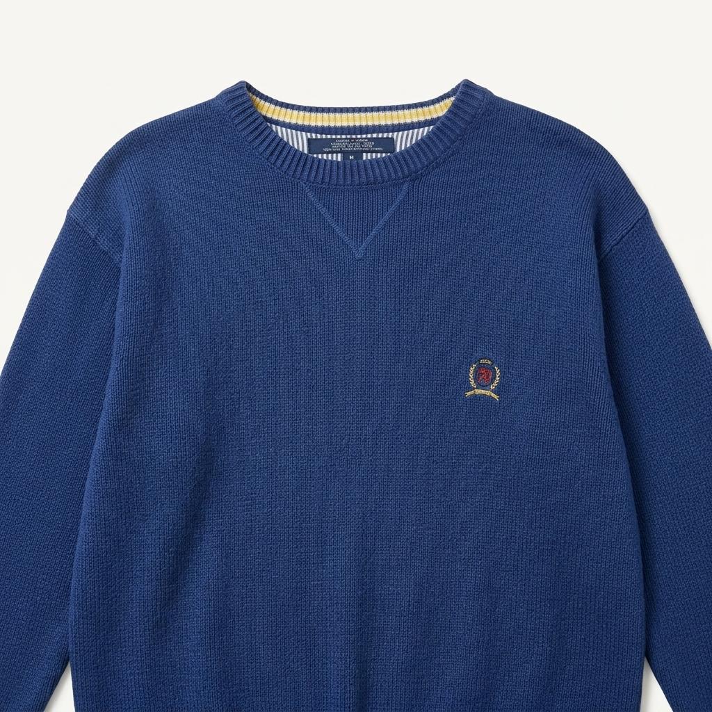 Tommy Hilfiger Crest Logo Cotton Knit Sw