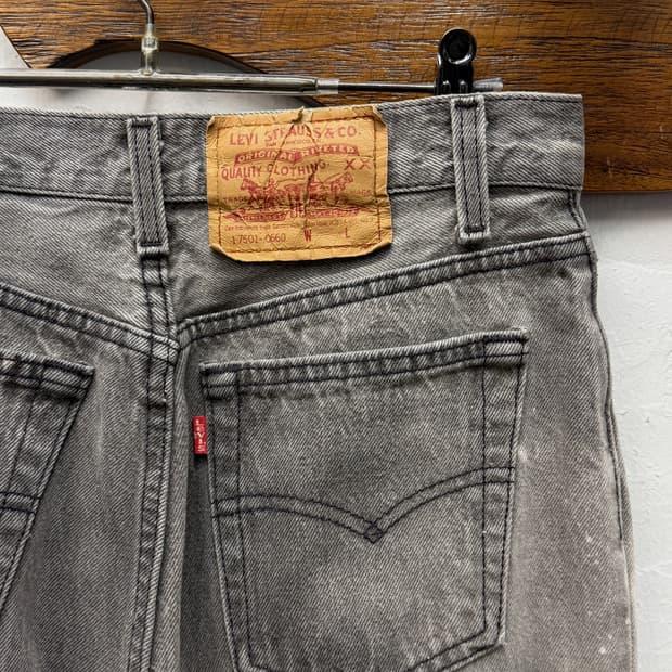 Levi's 501 Vintage Black Denim Pants 7