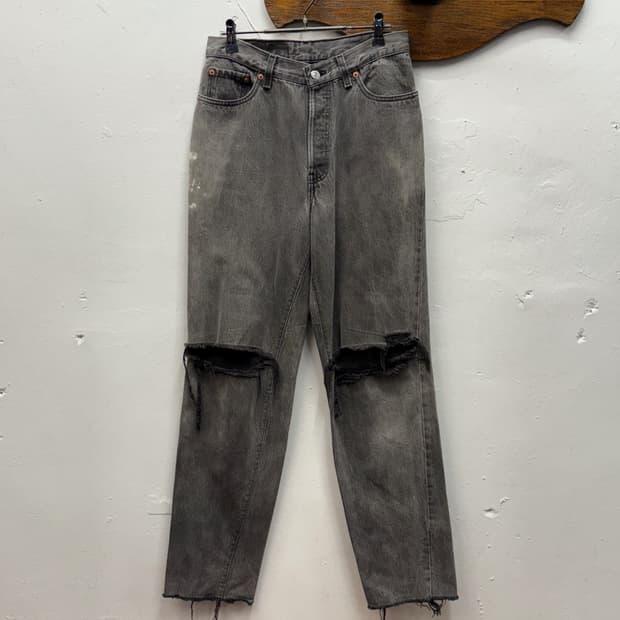 Levi's 501 Vintage Black Denim Pants 4