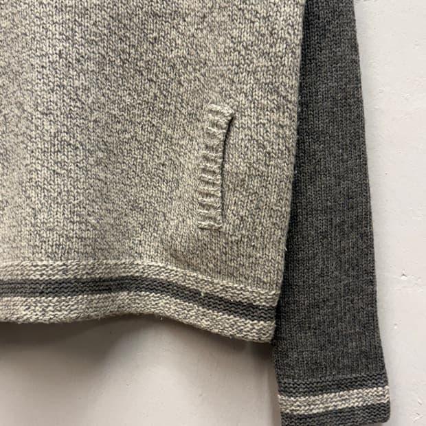Wool-Cashmere Raglan Shawl Collar Knit 5