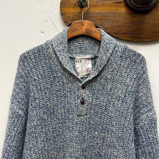 OLD ENGLAND Shawl Collar Knit Sweater 2