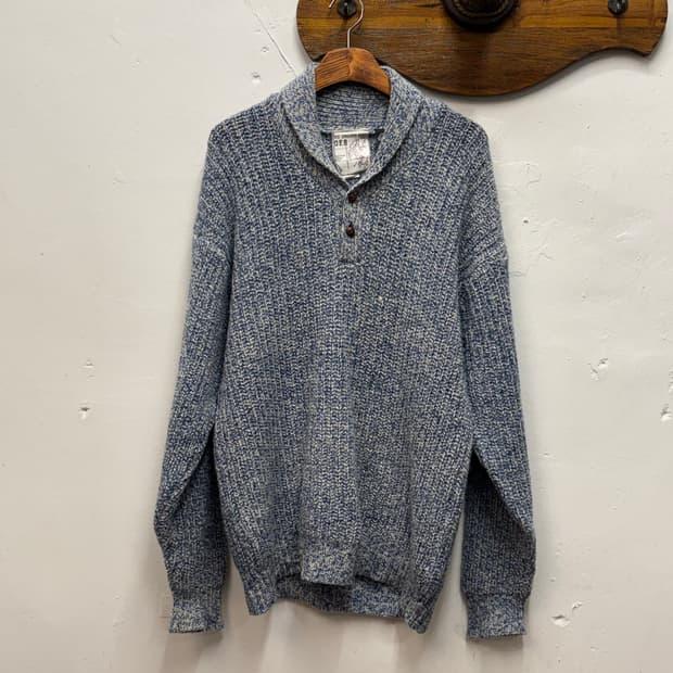 OLD ENGLAND Shawl Collar Knit Sweater 3