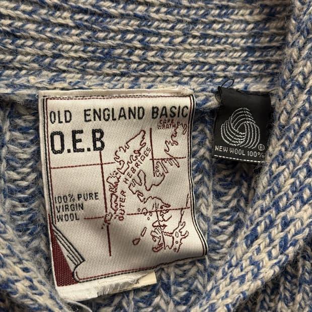 OLD ENGLAND Shawl Collar Knit Sweater 7